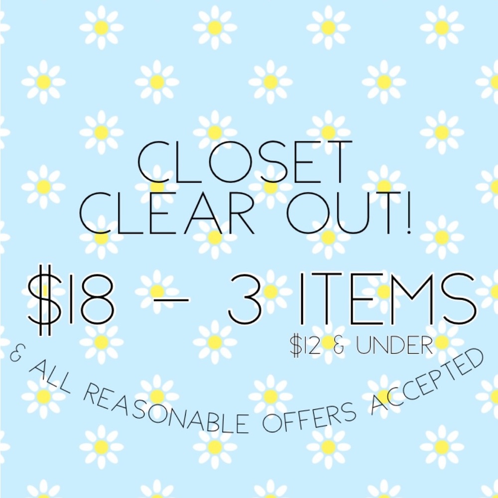 CLOSET CLEAR OUT